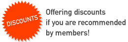 Offering discounts if you are recommended by members!